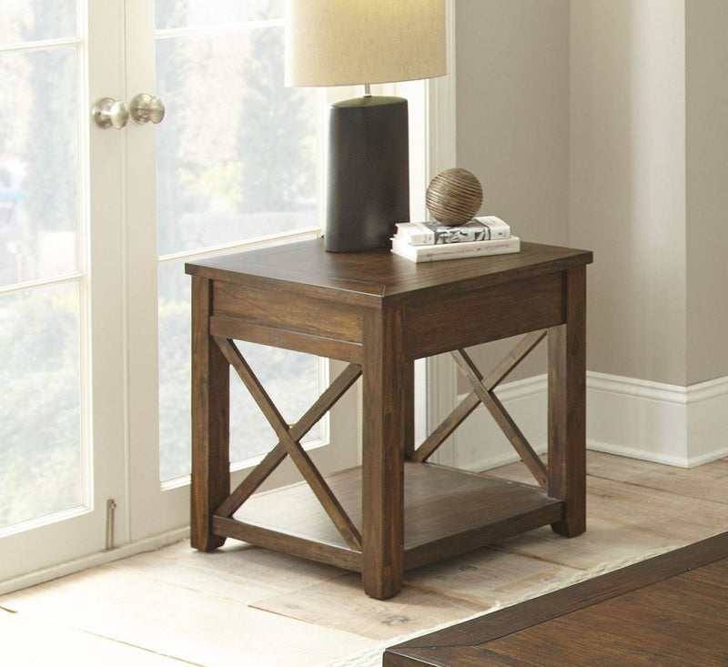 Steve Silver Lenka Mocha Oak End Table