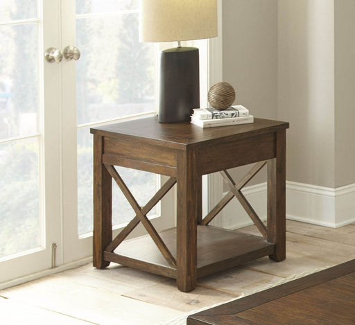 Steve Silver Lenka Mocha Oak End Table