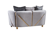 Galaxy Home Chanelle Gray Loveseat