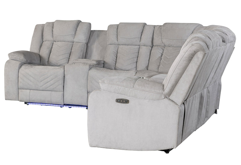 Global Furniture U7068 Ash Sectional