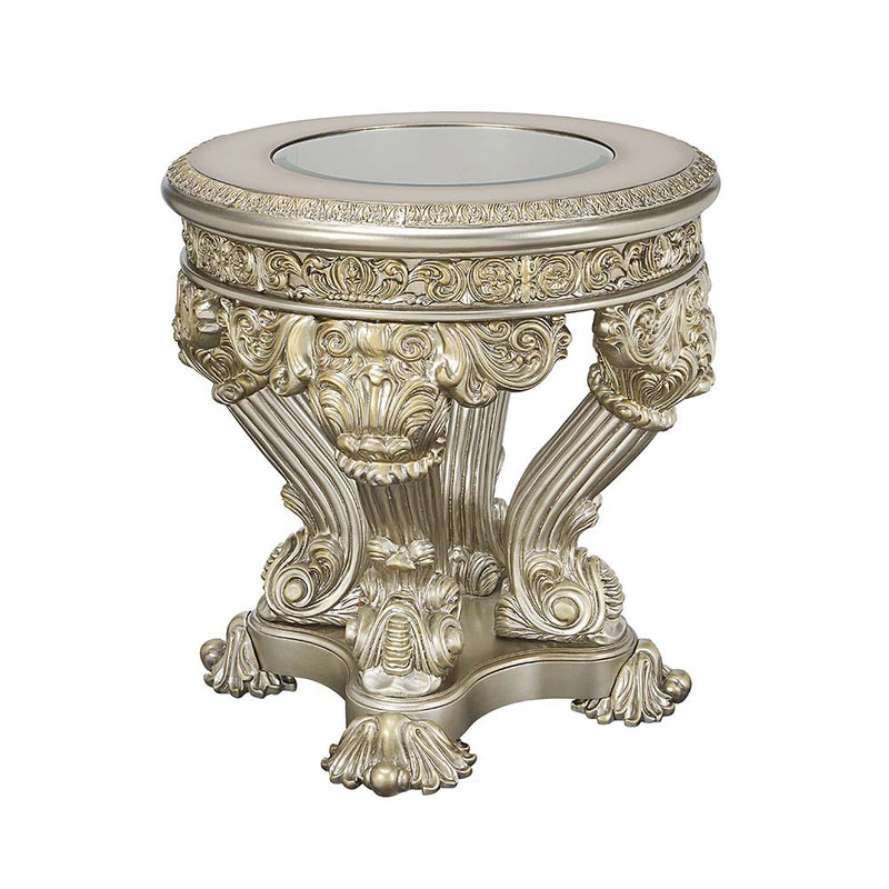 Acme Furniture Danae Champagne Gold 3pc Coffee Table Set
