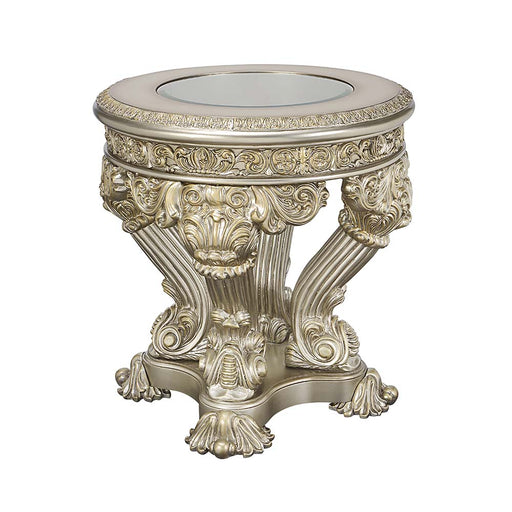 Acme Furniture Danae Champagne Gold 3pc Coffee Table Set