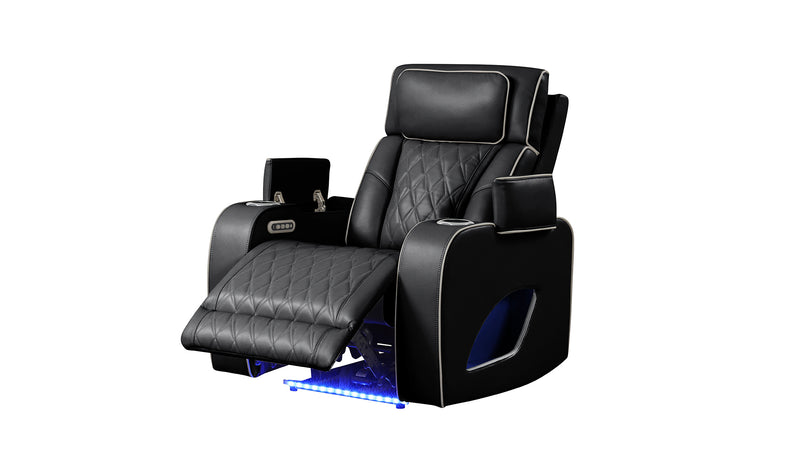Galaxy Home Fortuner Black Recliner