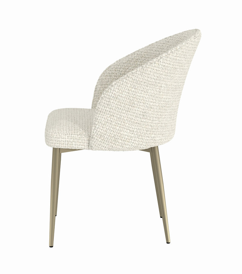 2 Acme Furniture Cora Champagne Side Chairs