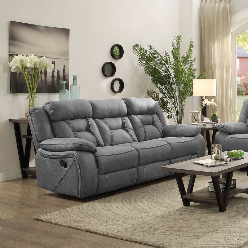 Coaster Furniture Higgins Grey 2pc Living Room Set