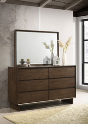 Coaster Furniture Glenwood Warm Brown Dresser and Mirror