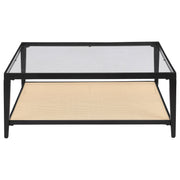 Coaster Furniture Amherst Black 3pc Coffee Table Set