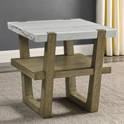 Steve Silver Perth White 3pc Coffee Table Set