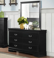 Home Elegance Mayville Stained Grey Dresser and Mirror