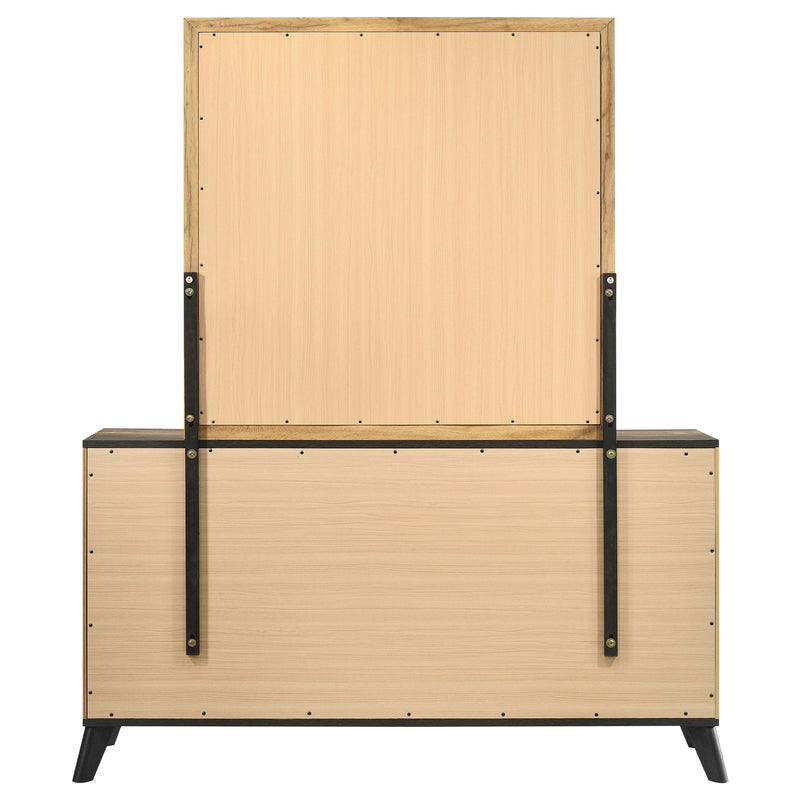 Coaster Furniture Kaywood Weathered Brown Natural Dresser and Mirror