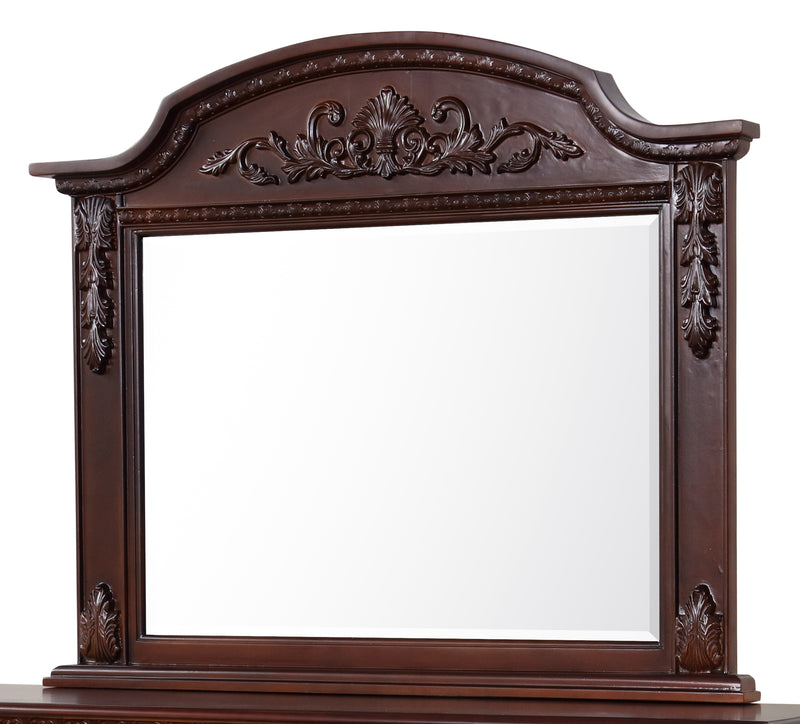 Glory Furniture Lyndon Cherry Framed Mirror