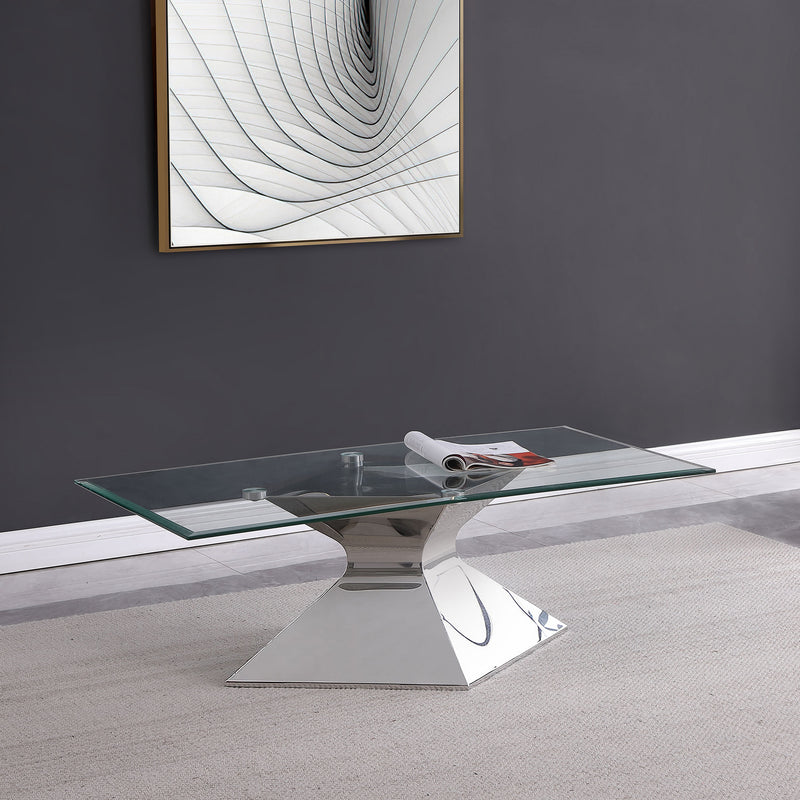 Coaster Furniture Jenny Silver Coffee Table