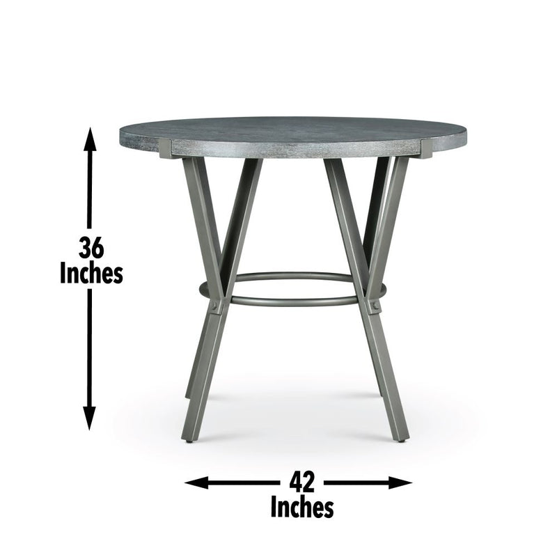 Steve Silver Portland Gray Round Counter Table