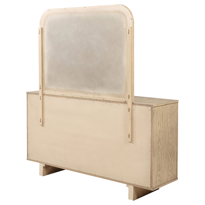 Coaster Furniture Kailani Beige Oak Dresser and Mirror