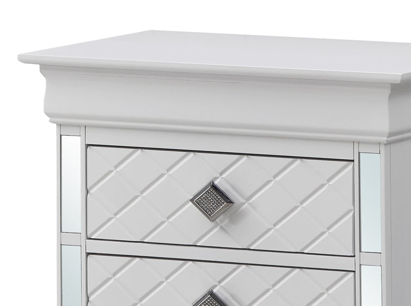 Glory Furniture Verona Silver Champagne Nightstand