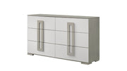 Galaxy Home Olivia White Dresser and Mirror