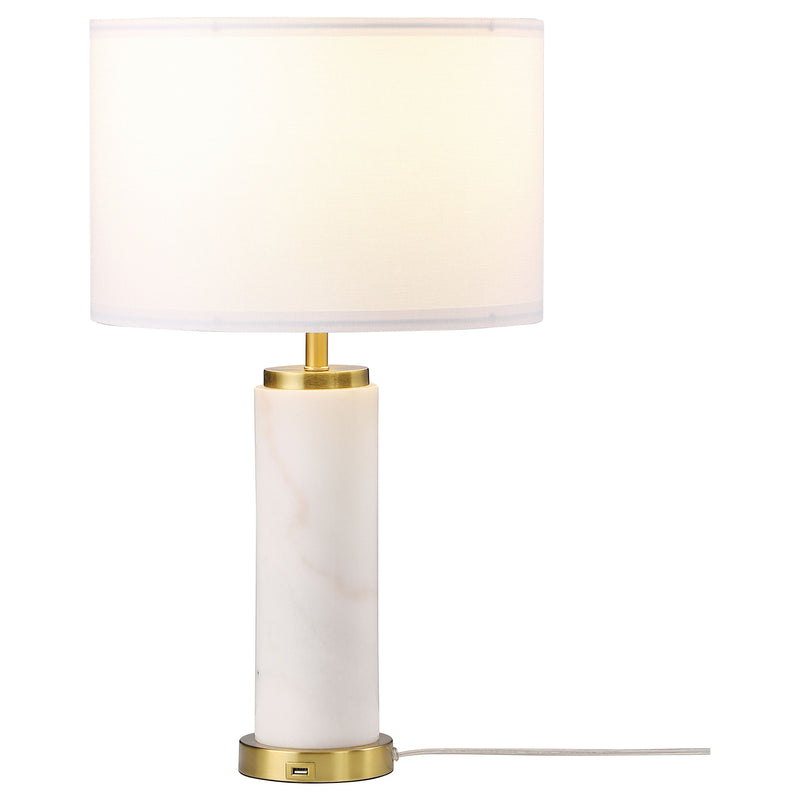 Coaster Furniture Lucius White Gold Table Lamp