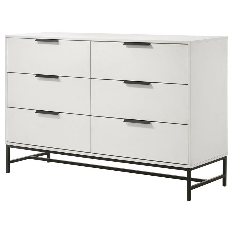Coaster Furniture Sonora White 6 Drawer Dresser