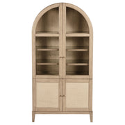 Coaster Furniture Kailani Beige Oak Display Cabinet