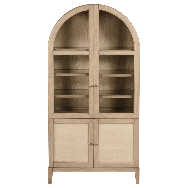 Coaster Furniture Kailani Beige Oak Display Cabinet