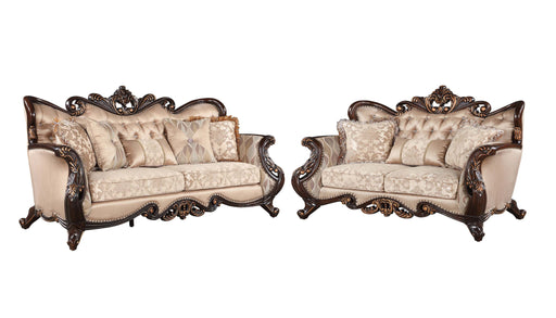 New Classic Furniture Constantine Cherry 2pc Living Room Set