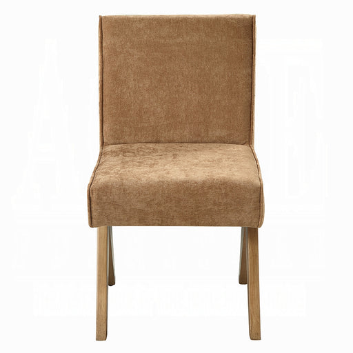 2 Acme Furniture Zoey Chocolate Oak Side Chairs