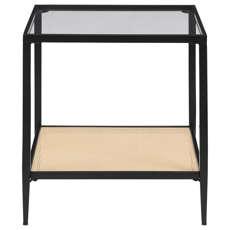 Coaster Furniture Amherst Black 3pc Coffee Table Set