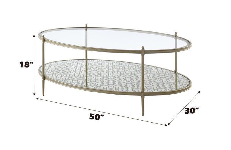 Acme Furniture Zaba Champagne Coffee Table
