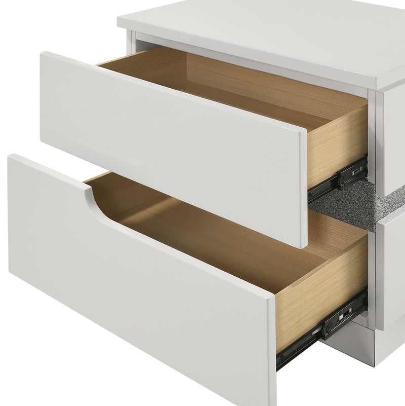 New Classic Furniture Paradox White Nightstand