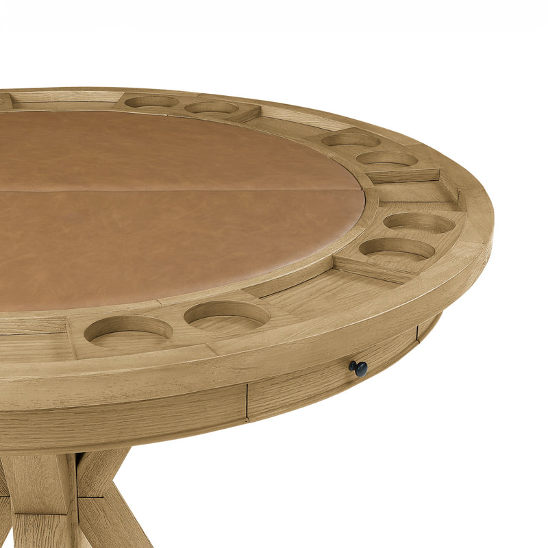 Steve Silver Rylie Natural Counter Table with Game Top