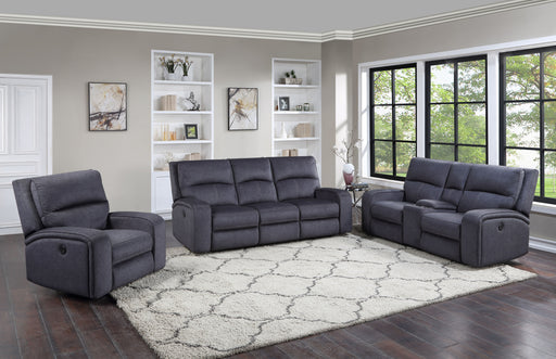 Steve Silver Lovell Charcoal Power 3pc Living Room Set