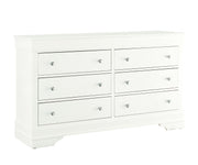 Global Furniture Pompei Metallic White Dresser