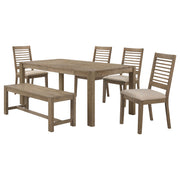 Coaster Furniture Scottsdale Washed Brown 6pc Dining Room Set