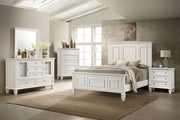 Coaster Furniture Sandy Beach Cream White King Panel Bed