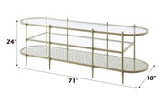 Acme Furniture Zaba Champagne TV Stand