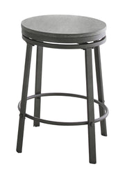 Steve Silver Portland Gray Round 3pc Counter Table Set