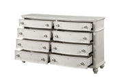 Acme Furniture Jaqueline Antique White Dresser And Mirror