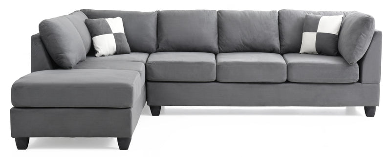 Glory Furniture Malone Gray Sectional