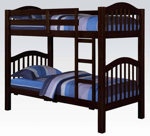 Acme Furniture Heartland Espresso Twin Over Twin Trundle Bunk Bed