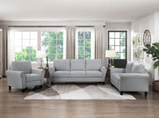 Home Elegance Ellery Dark Gray 3pc Living Room Set