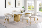 Coaster Furniture Tevlin White 79 Inch Dining Table