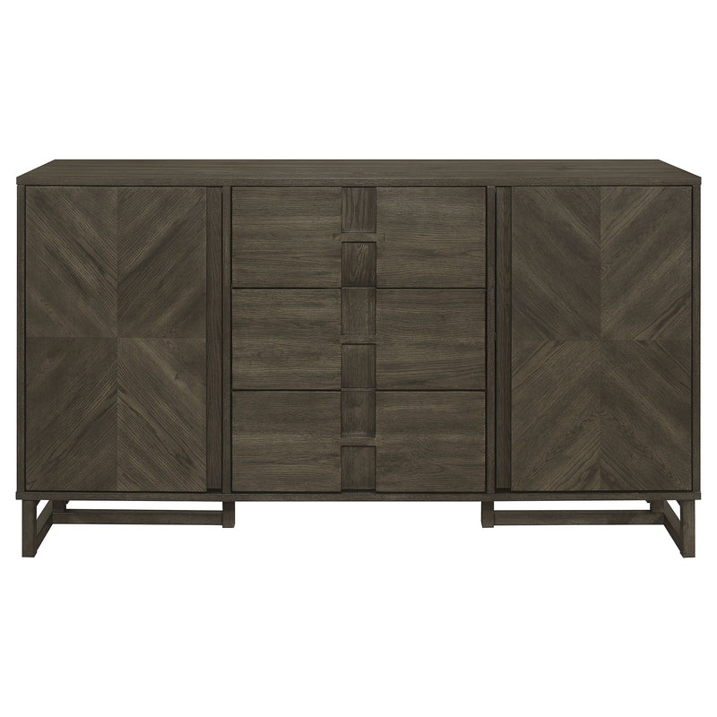 Coaster Furniture Kelly Dark Grey 3 Drawers Storage Sideboard