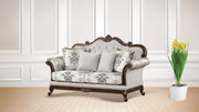 Galaxy Home Gloria White 3pc Button Tufted Living Room Set