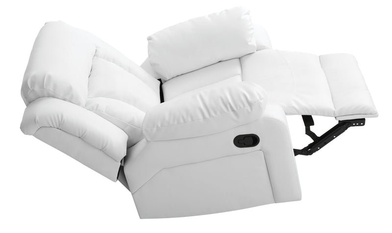 Glory Furniture Daria White Rocker Recliner
