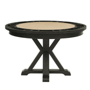 Steve Silver Rylie Black Dining Table with Game Top