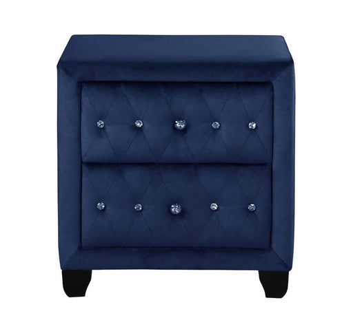 Galaxy Home Sophia Blue Wood Night Stand