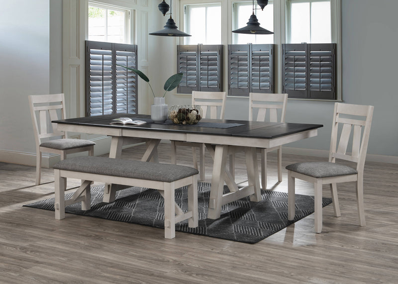 Crown Mark Maribelle Chalk Grey Bench