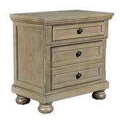 New Classic Furniture Allegra Gray Pewter Nightstand
