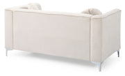 Glory Furniture Delray Gray Velvet Microsuede Loveseat