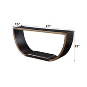 Acme Furniture Maceo Black Gold Console Table